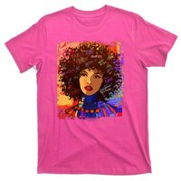 Coloful Graffiti Afro Woman T-Shirt