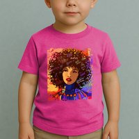 Coloful Graffiti Afro Woman Toddler T-Shirt