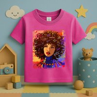 Coloful Graffiti Afro Woman Toddler T-Shirt