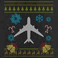 Christmas Gift Airplane Pilot Christmas Ugly Cool Comfort Performance Bucket Hat