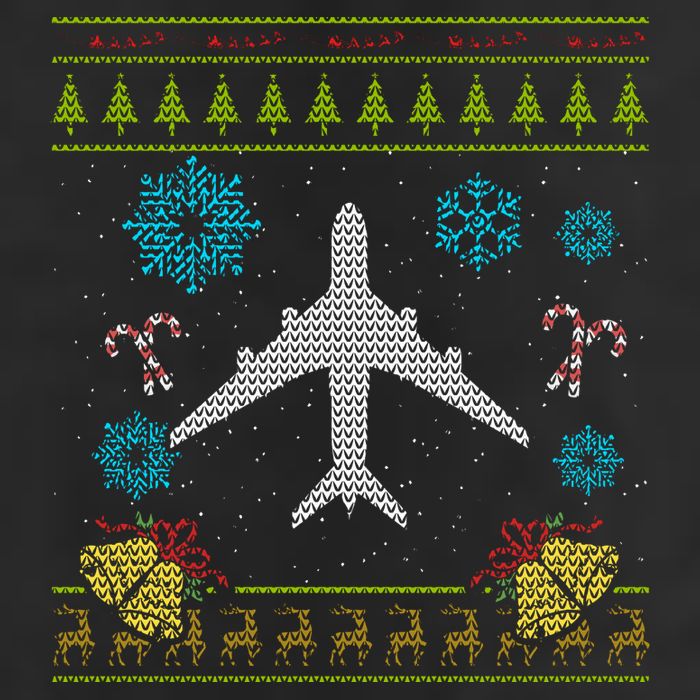 Christmas Gift Airplane Pilot Christmas Ugly Cool Comfort Performance Bucket Hat