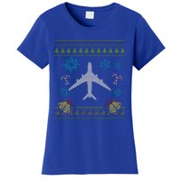 Christmas Gift Airplane Pilot Christmas Ugly Women's T-Shirt