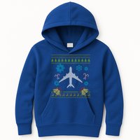 Christmas Gift Airplane Pilot Christmas Ugly Kids Hoodie