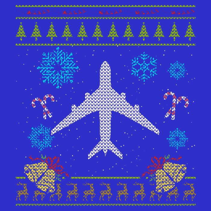 Christmas Gift Airplane Pilot Christmas Ugly Kids Hoodie