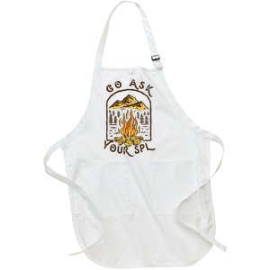 Camping Go Ask Your Spl Camper Gift Full-Length Apron With Pockets