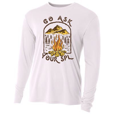 Camping Go Ask Your Spl Camper Gift Cooling Performance Long Sleeve Crew