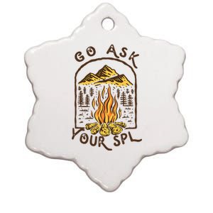 Camping Go Ask Your Spl Camper Gift Ceramic Star Ornament