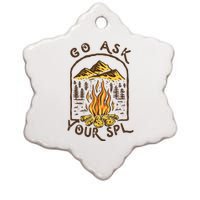 Camping Go Ask Your Spl Camper Gift Ceramic Star Ornament