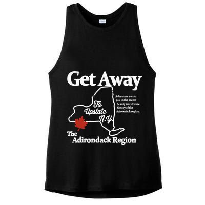 Charlie Get Away To Upstate New York Ladies PosiCharge Tri-Blend Wicking Tank