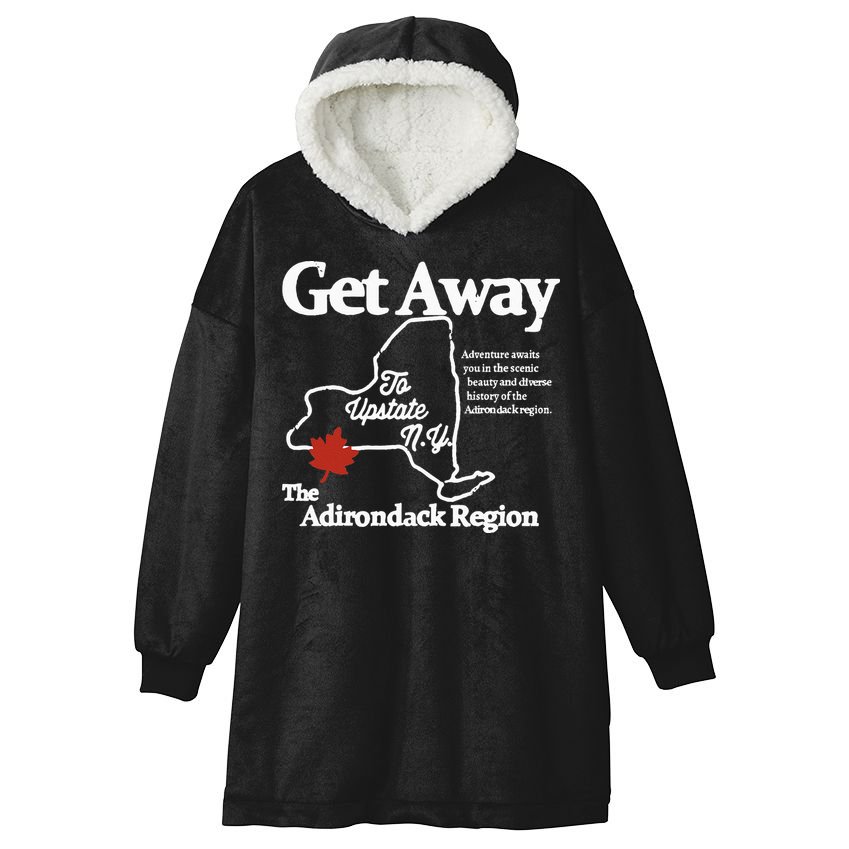 Charlie Get Away To Upstate New York Hooded Wearable Blanket