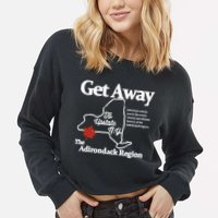 Charlie Get Away To Upstate New York Cropped Pullover Crew