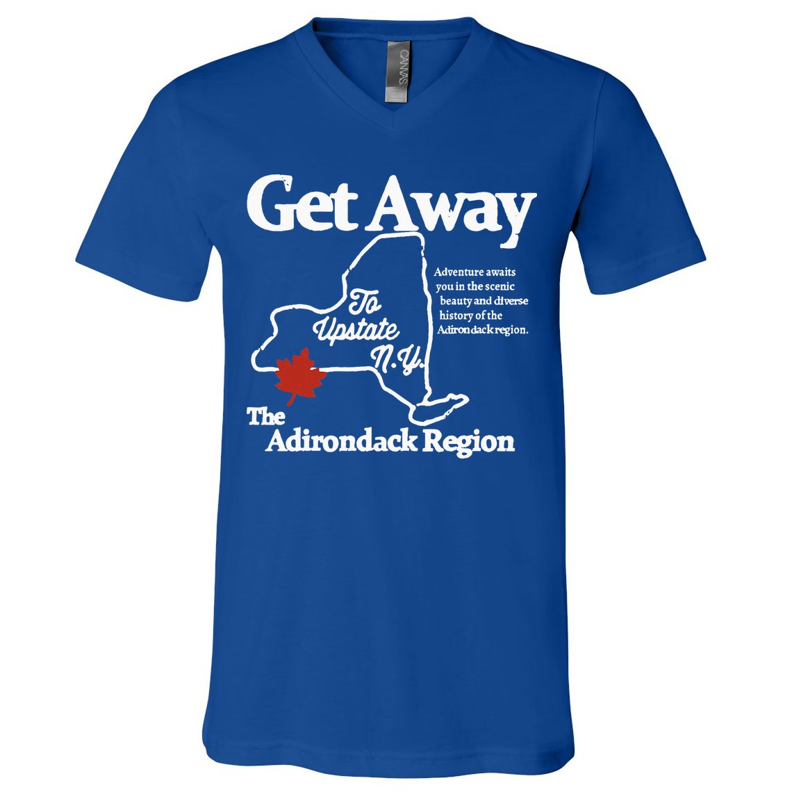 Charlie Get Away To Upstate New York V-Neck T-Shirt