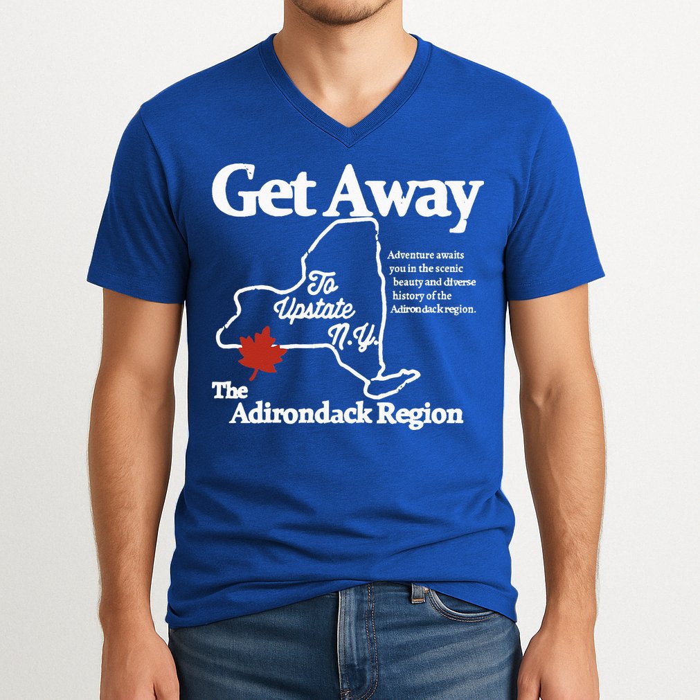 Charlie Get Away To Upstate New York V-Neck T-Shirt