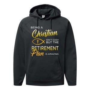 Christian Gospel And Bible Phrase For Our Lord Jesus Performance Fleece Hoodie