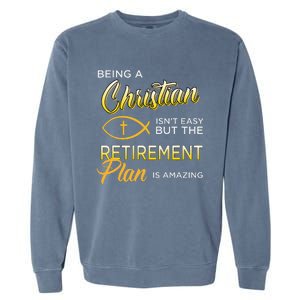 Christian Gospel And Bible Phrase For Our Lord Jesus Garment-Dyed Sweatshirt