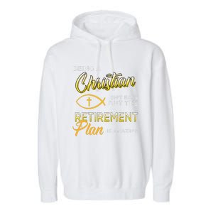 Christian Gospel And Bible Phrase For Our Lord Jesus Garment-Dyed Fleece Hoodie