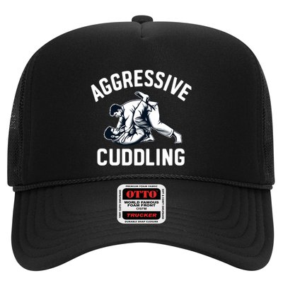 Cute Gift Aggressive Cuddling Japanese Judo Jiu Jitsu Practice Pun Trucker Hat