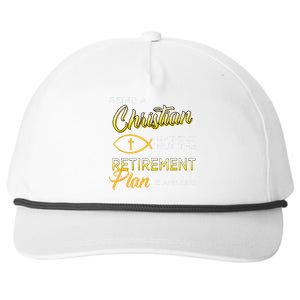 Christian Gospel And Bible Phrase For Our Lord Jesus Gift Snapback Five-Panel Rope Hat