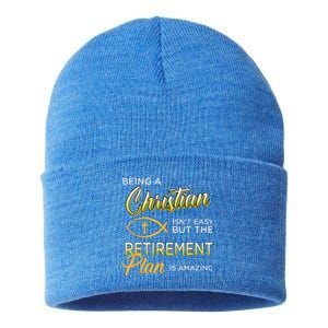 Christian Gospel And Bible Phrase For Our Lord Jesus Gift Sustainable Knit Beanie