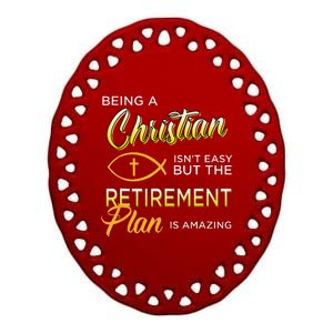 Christian Gospel And Bible Phrase For Our Lord Jesus Gift Ceramic Oval Ornament