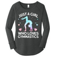 Cool Gymnastics Art For Women Girls Gymnastics Gymnast Coach Women's Perfect Tri Tunic Long Sleeve Shirt