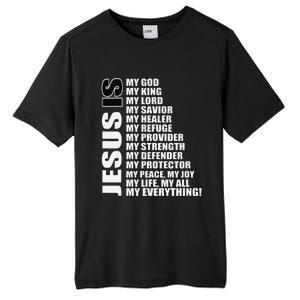 Christian Gospel And Bible Phrase For Our Lord Jesus Tall Fusion ChromaSoft Performance T-Shirt