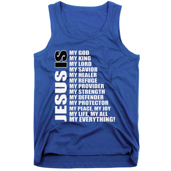 Christian Gospel And Bible Phrase For Our Lord Jesus Tank Top