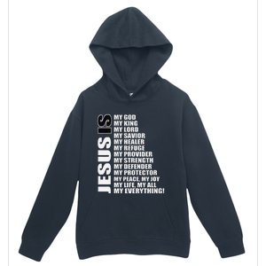 Christian Gospel And Bible Phrase For Our Lord Jesus Urban Pullover Hoodie