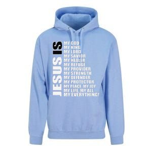 Christian Gospel And Bible Phrase For Our Lord Jesus Unisex Surf Hoodie