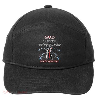 Christian Gospel And Bible Phrase For Our Lord Jesus 7-Panel Snapback Hat