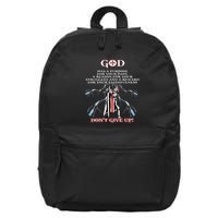 Christian Gospel And Bible Phrase For Our Lord Jesus 16 in Basic Backpack