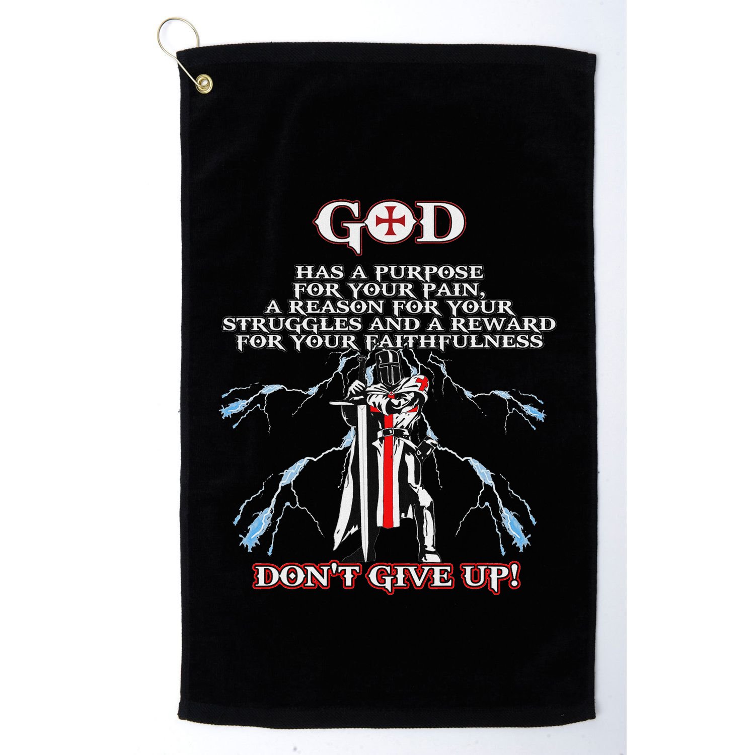 Christian Gospel And Bible Phrase For Our Lord Jesus Golf Towel