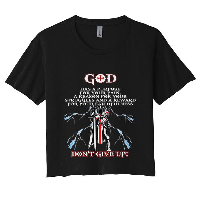 Christian Gospel And Bible Phrase For Our Lord Jesus Crop Top