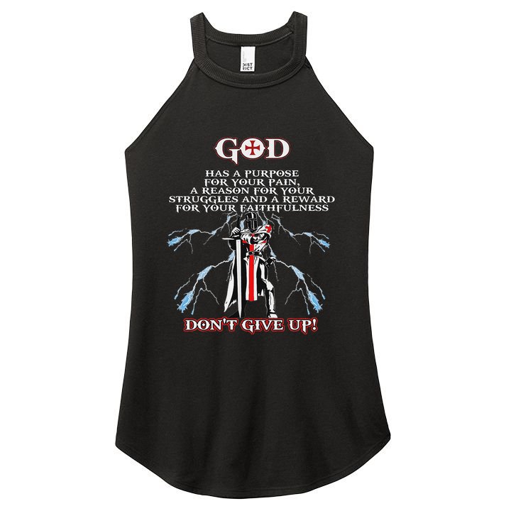 Christian Gospel And Bible Phrase For Our Lord Jesus Women's Perfect Tri Rocker Tank