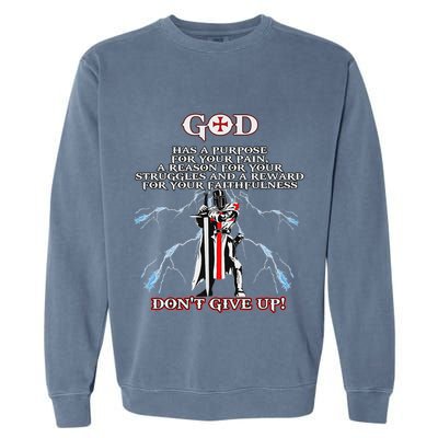 Christian Gospel And Bible Phrase For Our Lord Jesus Garment-Dyed Sweatshirt