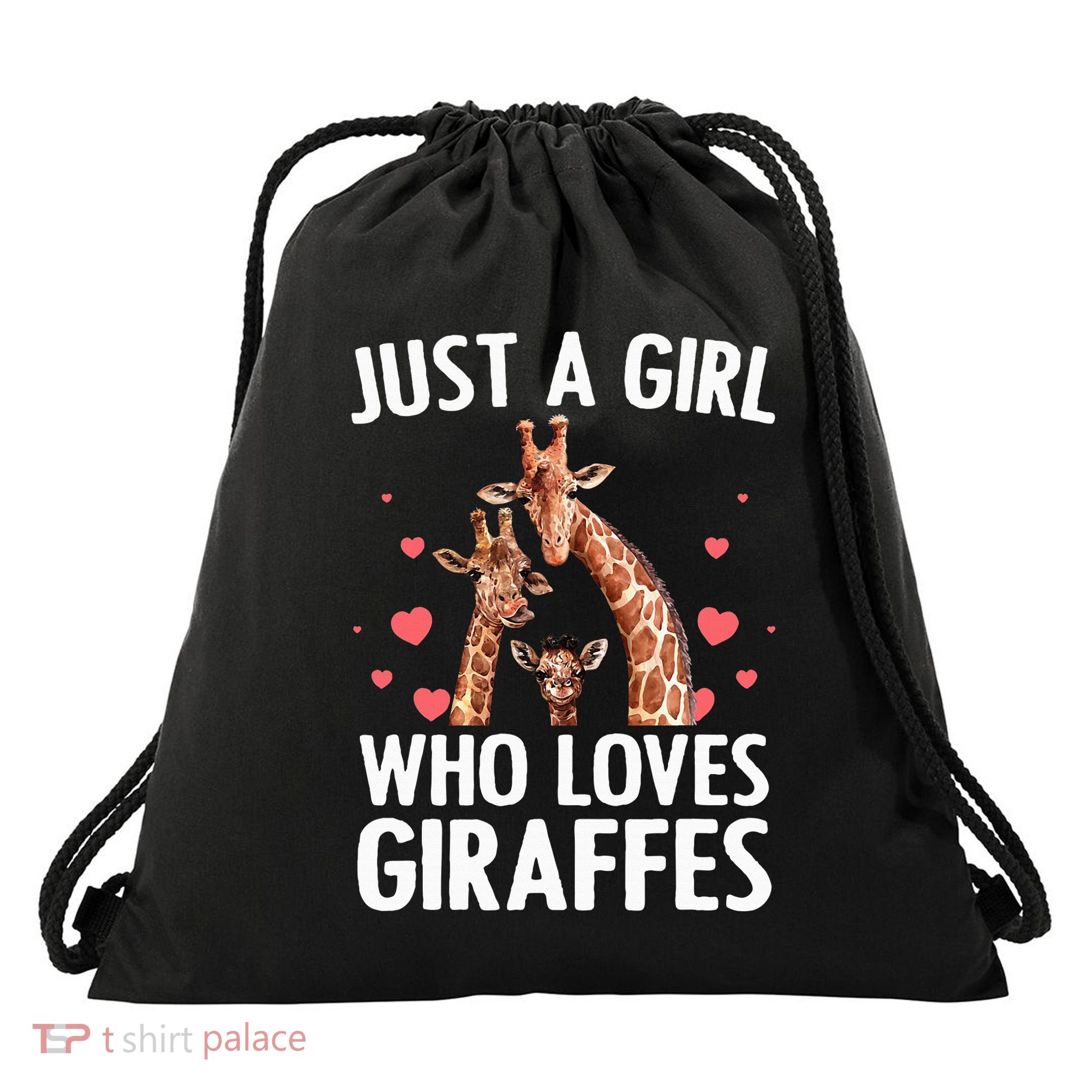 Cool Giraffe Africa Safari Zoo Animal Lovers Drawstring Bag