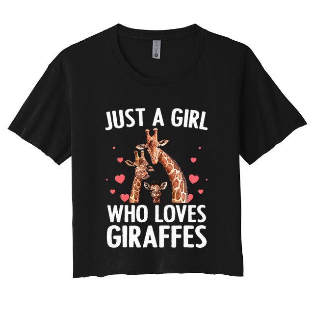 Cool Giraffe Africa Safari Zoo Animal Lovers Crop Top