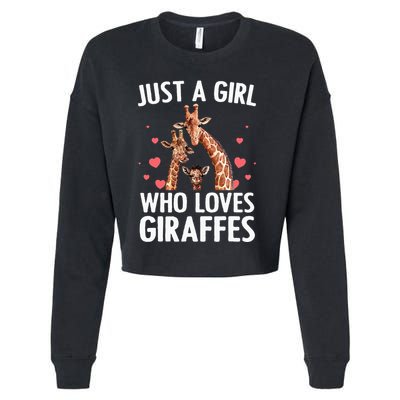 Cool Giraffe Africa Safari Zoo Animal Lovers Cropped Pullover Crew