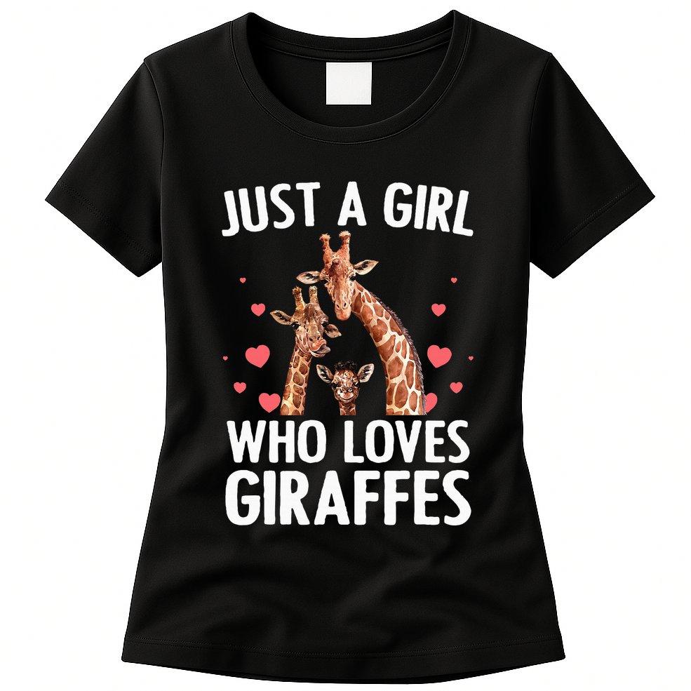 Cool Giraffe Africa Safari Zoo Animal Lovers Womens T-Shirt