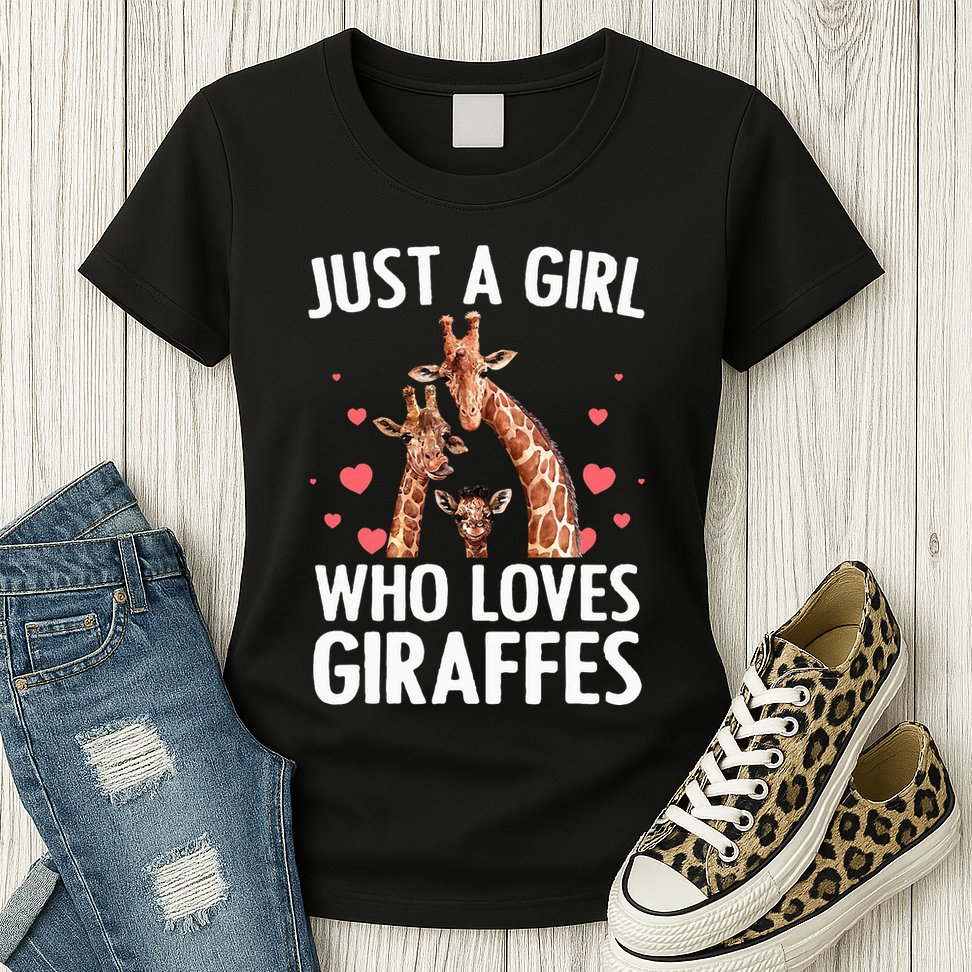 Cool Giraffe Africa Safari Zoo Animal Lovers Womens T-Shirt