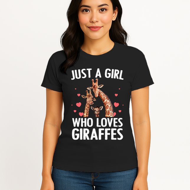 Cool Giraffe Africa Safari Zoo Animal Lovers Womens T-Shirt