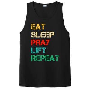 Christian Gym And Jesus Gym For Eat Sleep Pray Repeat Gift PosiCharge Competitor Tank