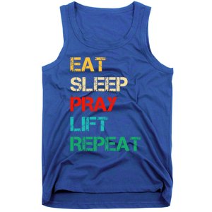 Christian Gym And Jesus Gym For Eat Sleep Pray Repeat Gift Tank Top