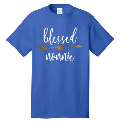 Cute Gold Arrow Blessed Nonnie Cool Gift Grandma Cool Gift Tall T-Shirt