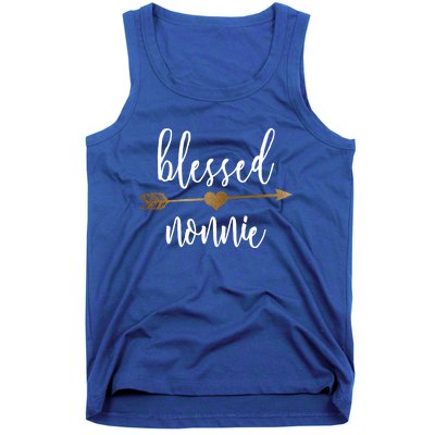 Cute Gold Arrow Blessed Nonnie Cool Gift Grandma Cool Gift Tank Top