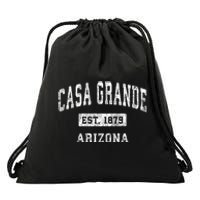 Casa Grande Arizona Az Vintage Established Sports Drawstring Bag