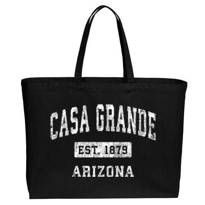 Casa Grande Arizona Az Vintage Established Sports Cotton Canvas Jumbo Tote