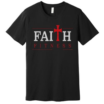 Christian Gym And Jesus Gym For Faith And Fitness Premium T-Shirt