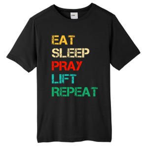 Christian Gym And Jesus Gym For Eat Sleep Pray Repeat Gift Tall Fusion ChromaSoft Performance T-Shirt