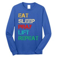 Christian Gym And Jesus Gym For Eat Sleep Pray Repeat Gift Long Sleeve Shirt